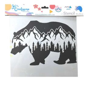 Creatissimo – plastová šablona Medvěd 28 x 28 cm