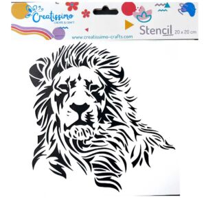 Creatissimo – plastová šablona Lev 20 x 20 cm