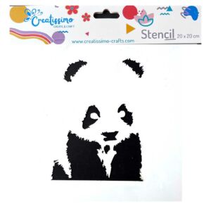 Creatissimo – plastová šablona Panda 20 x 20 cm
