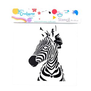 Creatissimo – plastová šablona Zebra 20 x 20 cm