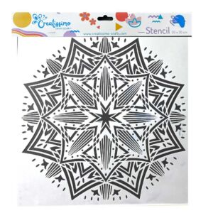 Creatissimo – plastová šablona velká mandala 30 x 30 cm