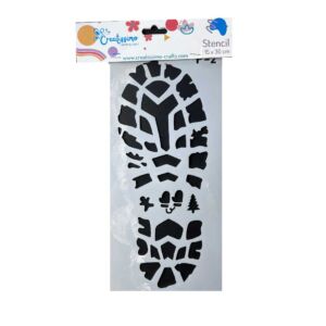 Creatissimo – plastová šablona Stopa 15×30 cm