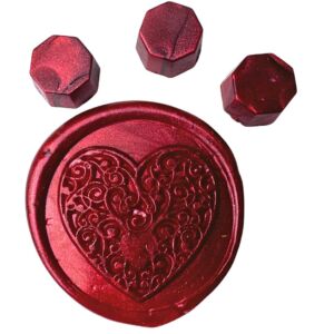 Creatissimo – Vosk pro pečetění 30 g Metalická červená barva