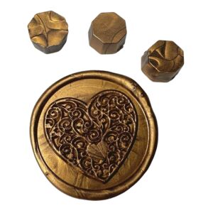 Creatissimo – Vosk pro pečetění 30 g Metalická Mosaz barva