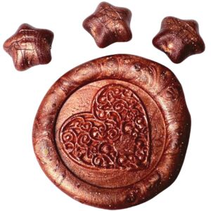 Creatissimo – Vosk pro pečetění ve tvaru Hvězdičky Bronz  – 50 g