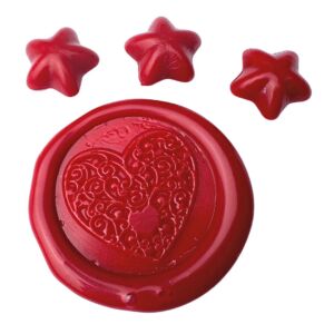 Creatissimo – Vosk pro pečetění ve tvaru Hvězdičky Červená – 50 g