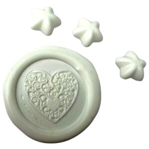 Creatissimo – Vosk pro pečetění ve tvaru Hvězdičky Bílá – 50 g