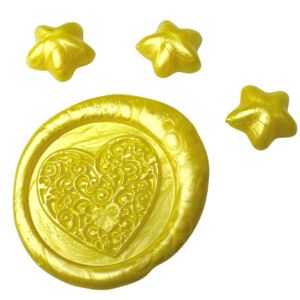 Creatissimo – Vosk pro pečetění ve tvaru Hvězdičky Žlutá – 50 g