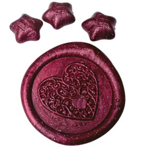 Creatissimo – Vosk pro pečetění ve tvaru Hvězdičky Vínová  – 50 g