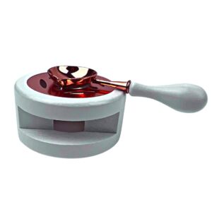 Creatissimo – set stojánku a lžičky k pečetění – bílá