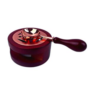 Creatissimo – set stojánku a lžičky k pečetění – hnědá