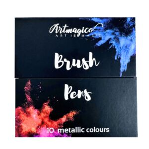 Artmagico Brush pens 10 ks metalické odstíny |181967
