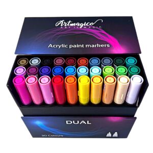 Artmagico Akrylový fix DUAL se dvěma hroty | 80326