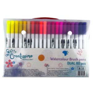 Creatissimo – Akvarelové fixy se dvěma hroty 80 ks