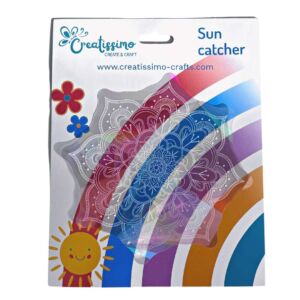 Creatissimo – Lapač slunce holografický s motivem Mandaly 13,5 cm