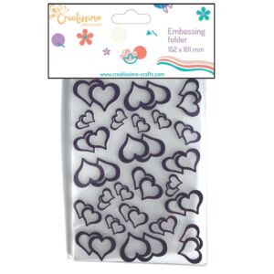 Creatissimo – Embossovací kapsa Dvojitá srdce 105 x 148 mm