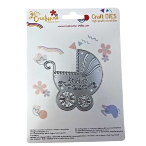 Creatissimo – vyřezávací šablona Kočárek 83×86 mm
