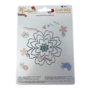 Creatissimo – vyřezávací šablona 3D květina 81×81