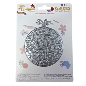 Creatissimo – vyřezávací šablona Vánoční baňka No.1 102×117 mm