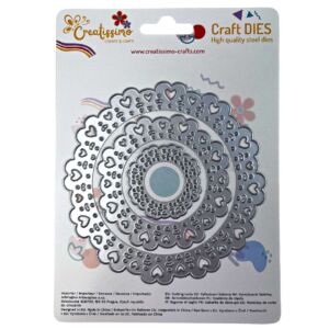 Creatissimo – vyřezávací šablona Bordura kulatá set 120 x 120 mm