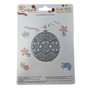 Creatissimo – vyřezávací šablona Vánoční baňka No.3 69×72 mm