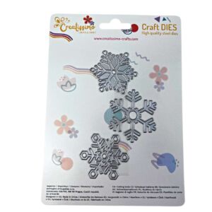 Creatissimo – vyřezávací šablona Sněhové vločky 3 ks