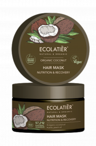Maska na vlasy Kokos – vyživuje a regeneruje vlasy – EcoLatier Organic – 250ml