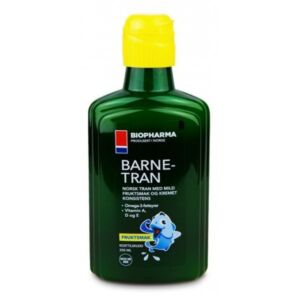 Dětský rybí olej z tresčích jater s ovocnou příchutí – Biopharma – 250 ml