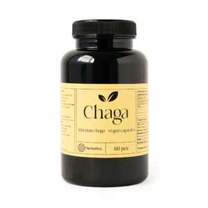 Čaga sibiřská – 60 veganských kapslí (300mg/ kapsle)- Herbatica