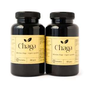 Zvýhodněný set: 2 x Sibiřská čaga – 60 veganských kapslí (300mg/ kapsle) – Herbatica