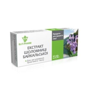 Šišák bajkalský extrakt – 80 tablet – Elit Pharm