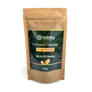 Prémiová čaga sibiřská 100% prášek – 100g – Herbatica