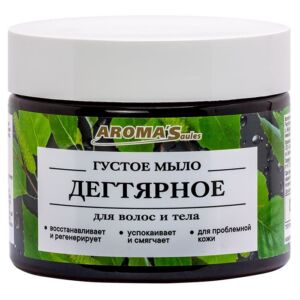 Dehtové mýdlo na tělo a vlasy – 250 ml – Aroma’Saules