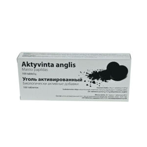 Aktivní uhlí – doplněk stravy – 100 tablet x 0,28 g – OLYMP