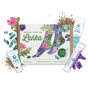 Dárkové balení LAŇKA pro unavené nohy, chodidla a paty – Annabis