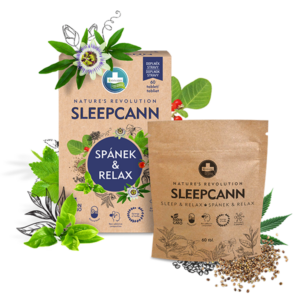 SLEEPCANN SPÁNEK A RELAXACE doplněk stravy – 60 tablet – Annabis