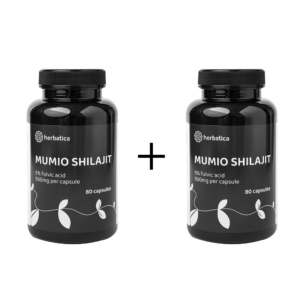 Zvýhodněný set: 2 x Shilajit – čištěné mumio premium (500mg) – 80 kapslí – Herbatica