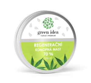 Konopná regenerační mast 70% 100 ml – Green idea