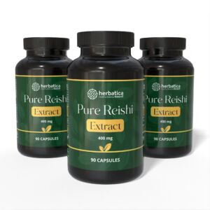 Zvýhodněný set: 3x Reishi Extract 30 % polysacharidů – 90 kapslí – Herbatica