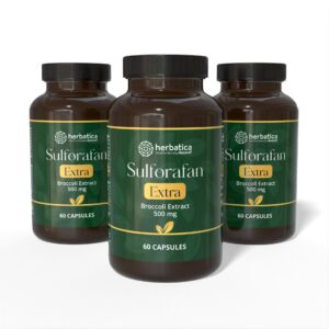 Zvýhodněný set: 3x Sulforafan EXTRA – extrakt z brokolice 500 mg, 60 kapslí – Herbatica