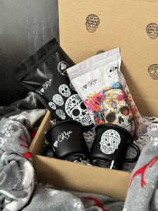 Dárkový set kávy Los Muertos a plecháčky Black edition