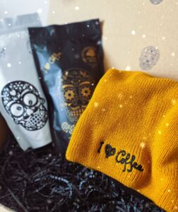 Dárkový set s čepicí MUSTARD