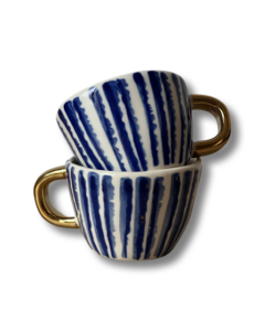 Espresso hrneček Blue Stripe