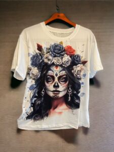 Dámské tričko Los Muertos Coffee Double side