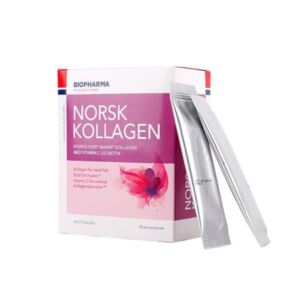 Hydrolyzovaný mořský kolagen s vitamínem C a biotinem – Norsk Kollagen – Biopharma – 25×5 g