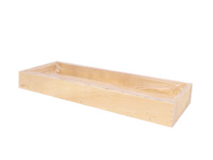 Tác dřevěný 35 x 10 cm obdélník naturání