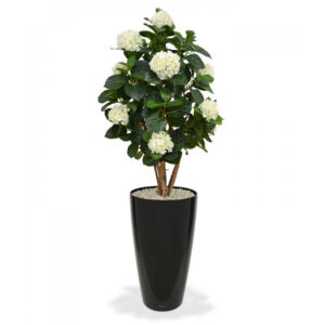 Umělá rostlina Hortenzie DeLuxe (110cm) – krémová