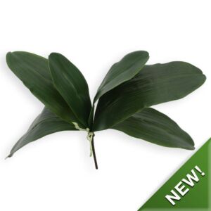 Umělá rostlina orchidej – listy XL x6
