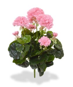 Umělá rostlina Pelargonie (40cm) růžová