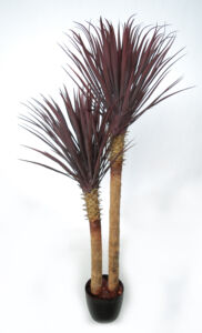 Umělý strom Yucca Linearis Set x2 (160cm) burgundy